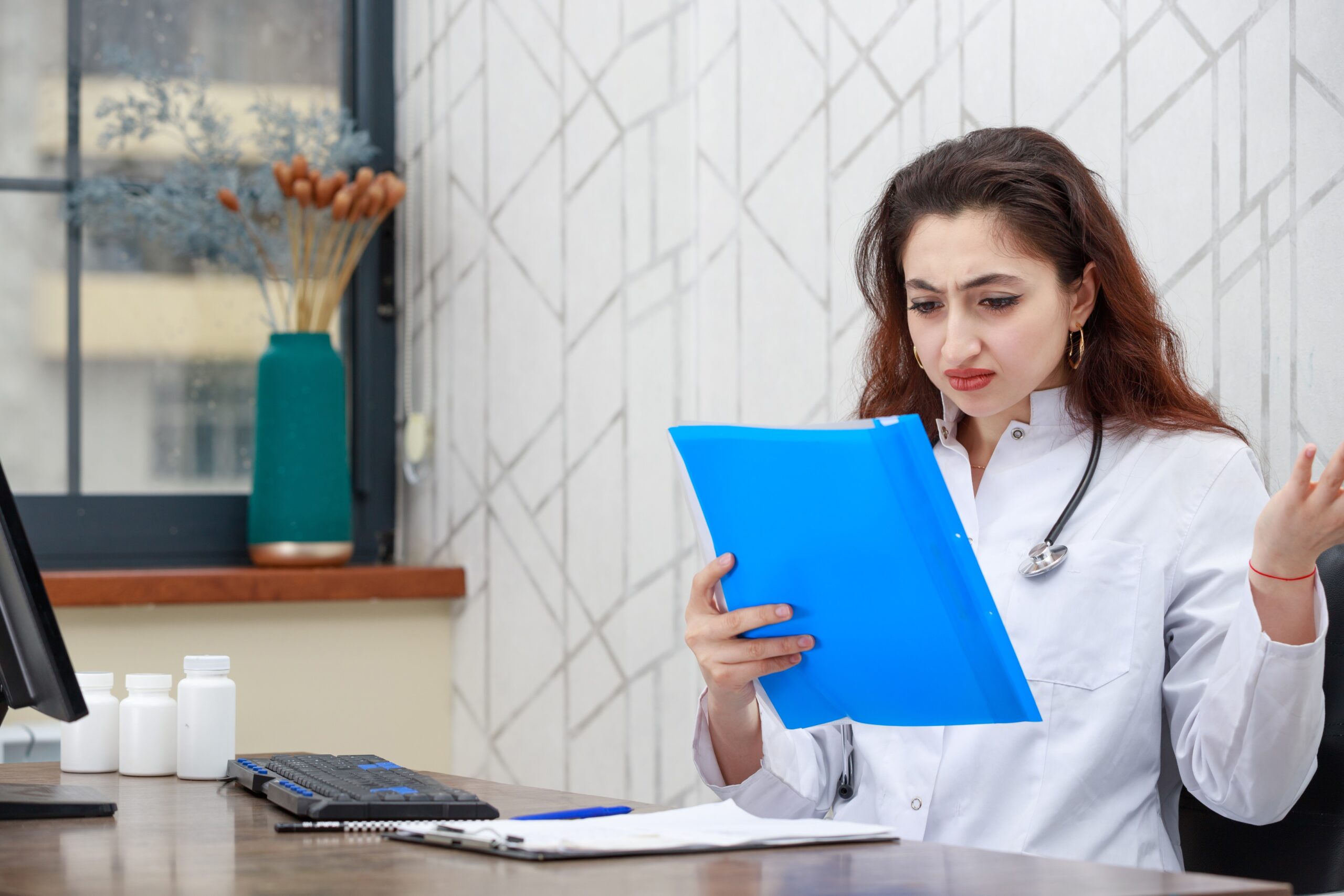 portrait-young-female-health-care-worker-checking-analyze-high-quality-photo (1)